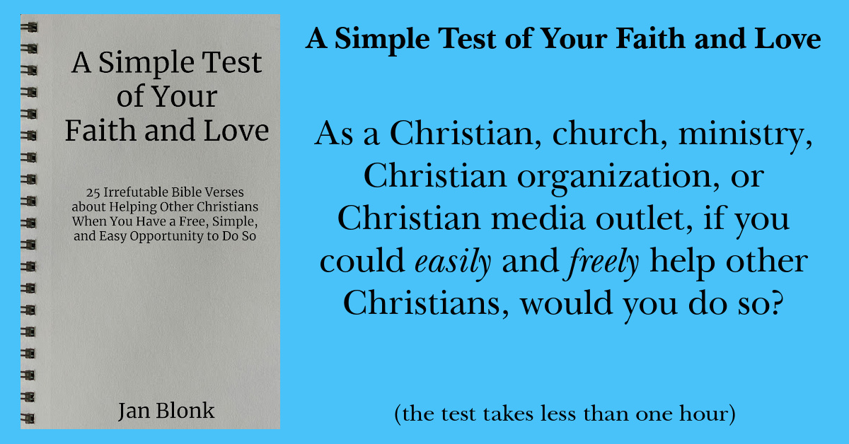 A Simple Test of Your Faith and Love
